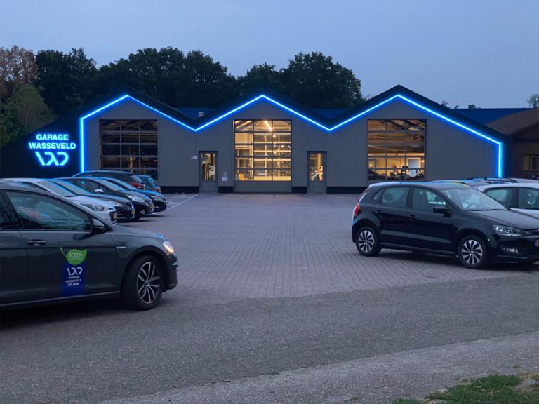 Gevelbelettering Garage Wasseveld