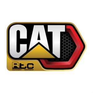 CAT sticker geel