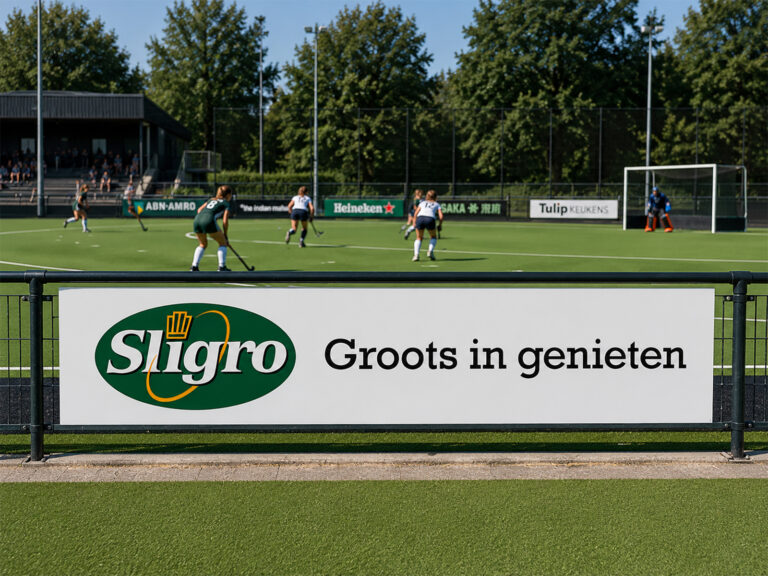 Sligro groots in genieten reclamebord