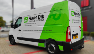 autobelettering Hans Dik Tegelzetbedrijf Renault Master